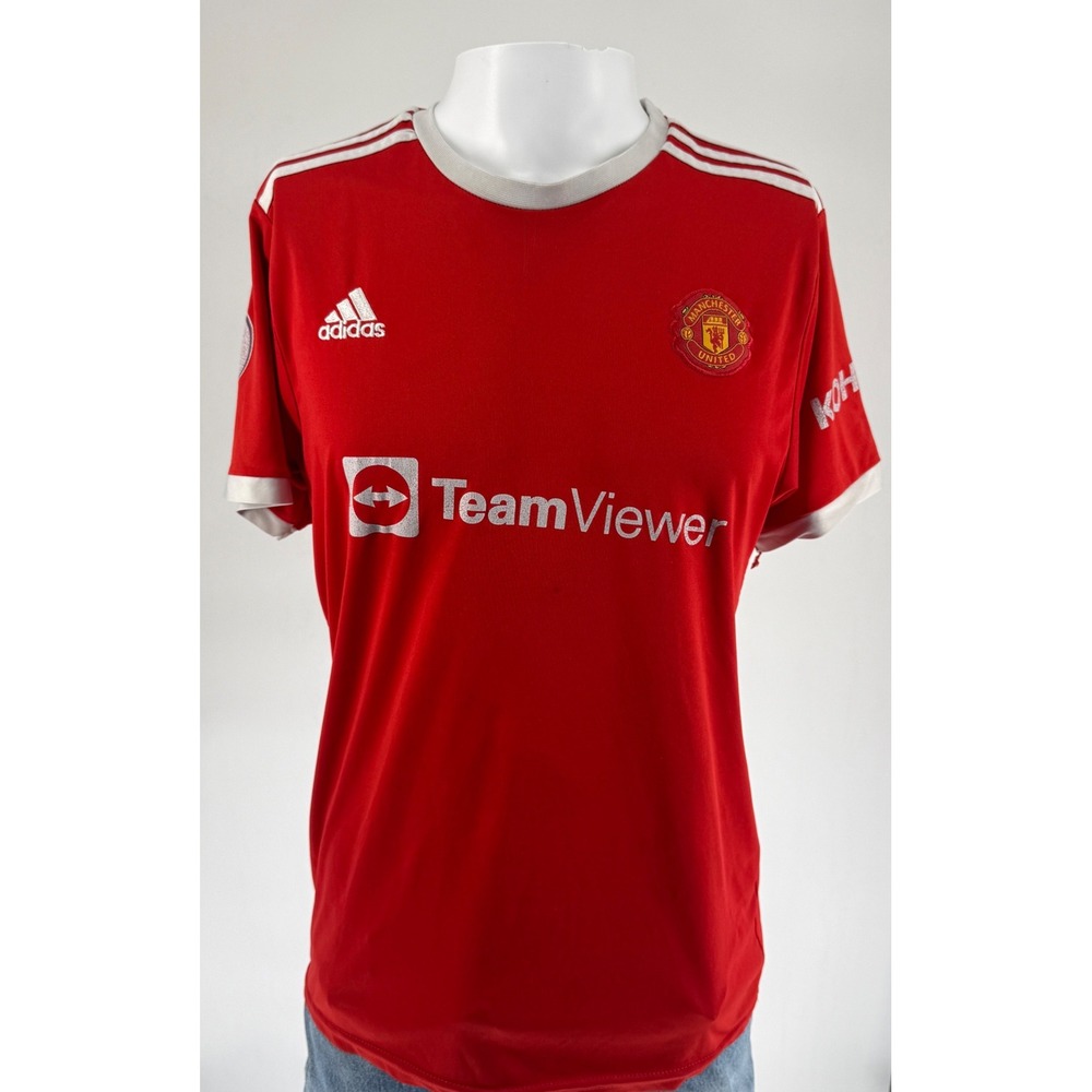 Adidas Manchester United Soccer Jersey Mens Medium Red Good Ronaldo 7 Home Kit